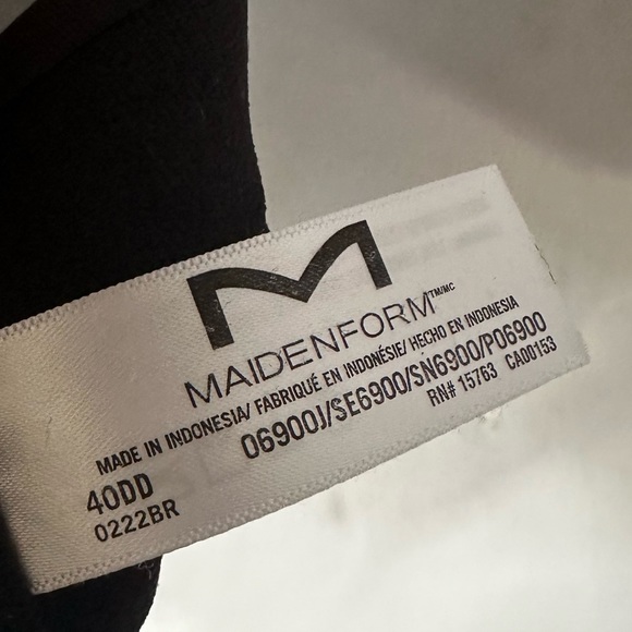 Women’s Self-Expressions by Maidenform black strapless Bra size 40DD - Picture 5 of 5